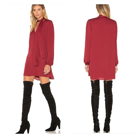 L’Academie Dresses & Skirts - L’Academie | Maroon REVOLVE 70s Dress in Cabernet